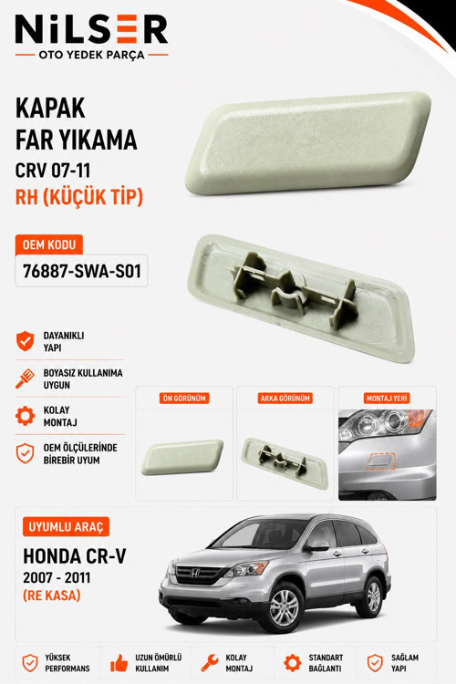 Honda Crv Far Yıkama Kapak Sağ 2007-2011 2.2 Küçük Tip
