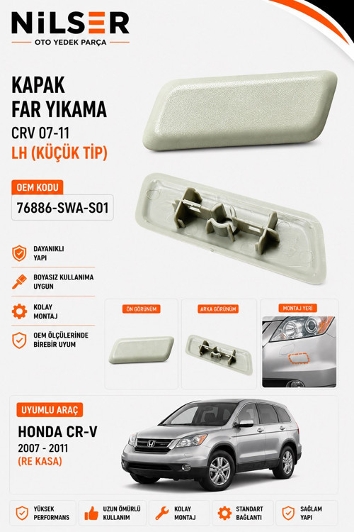 Honda Crv Far Yıkama Kapak Sol 2007-2011 2.2 Küçük Tip