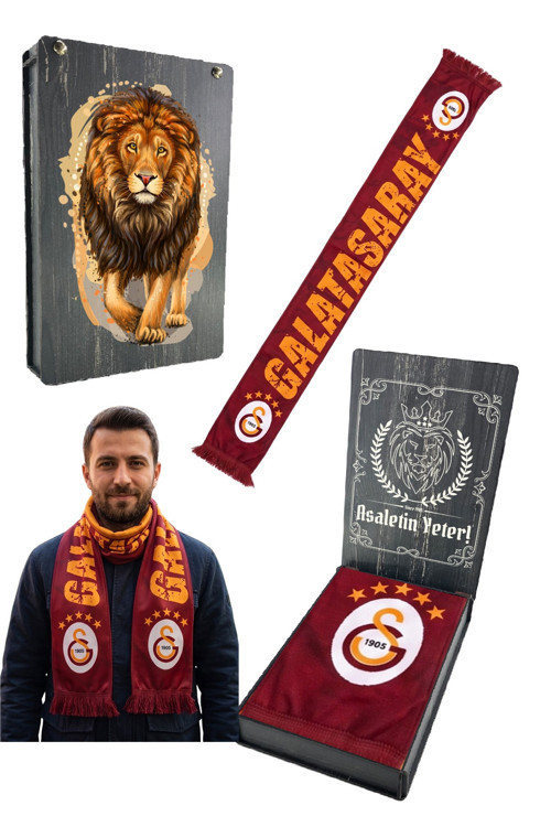 ORİJİNAL LİSANSLI 5 YILDIZ KIRMIZI ŞAL ATKI UV KUTU HEDİYELİ