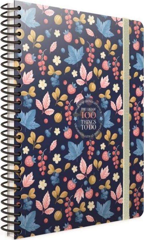 Thıngs 17 x 24 Spiralli Sert Kapak Defter 100 Yaprak Kareli