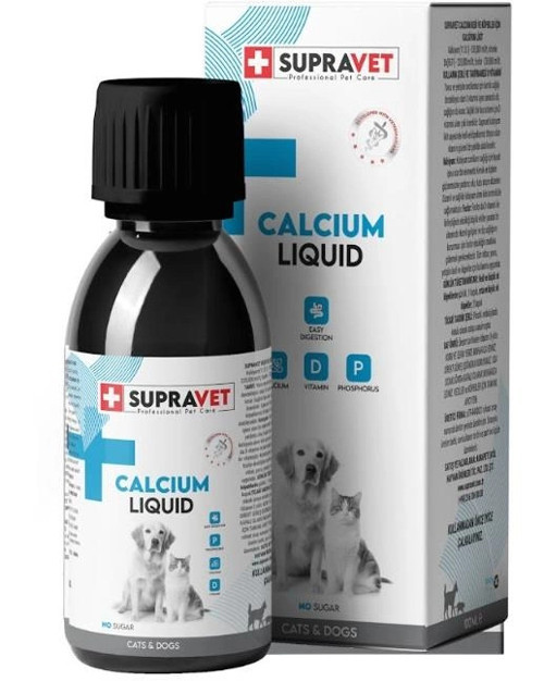 Calcium Kedi ve Köpek İçin Sıvı Kalsiyum Damla 100 ml
