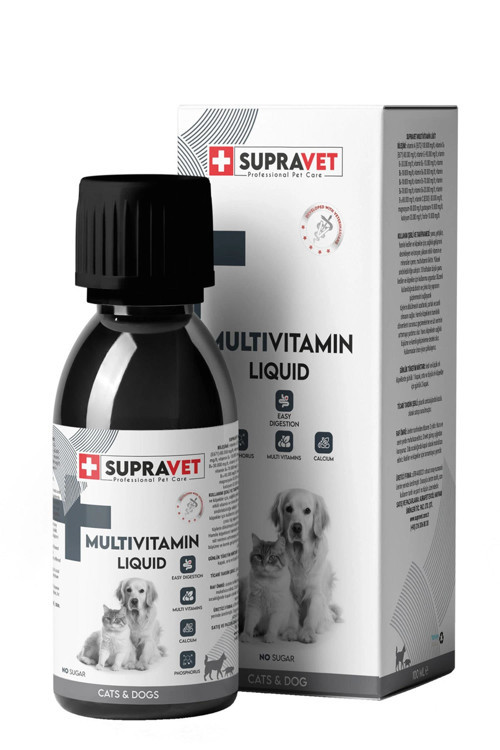 Multivitamin Sağlıklı Kedi Köpekler İçin Sıvı Damla 100 ml