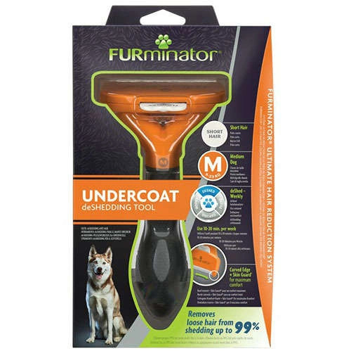 Furminator Köpek Tarağı -Kısa Tüylü Orta Irk Köpekler için M