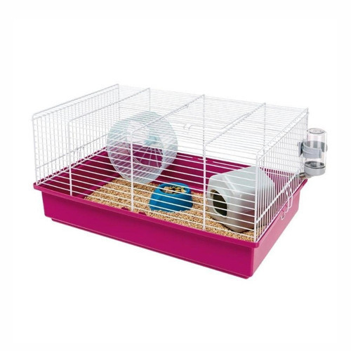 Criceti 9 Beyaz Demirli Hamster Kafesi 46x29x23 cm