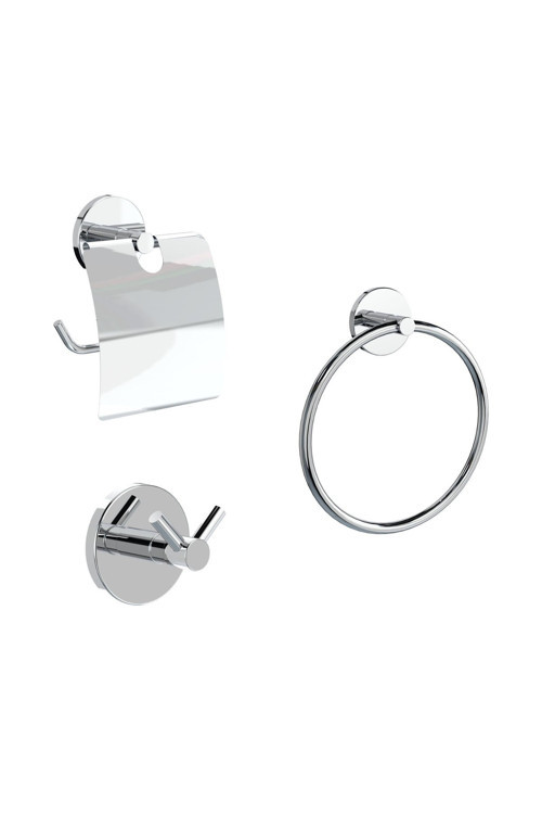 Romeo Chrome Pirinç Banyo Aksesuar Seti Va-310