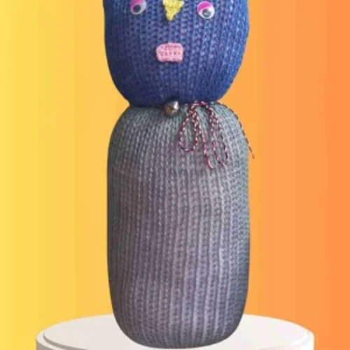 Tıkırık Örgü Yastık Uyku Oyun Arkadaşı Cingöz - 45 Cm