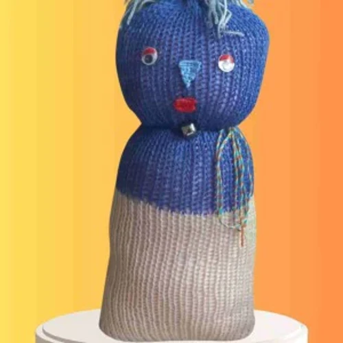 Tıkırık Örgü Yastık Uyku Oyun Arkadaşı Poncik - 45 Cm