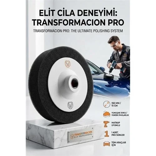 Cila Süngeri 150mm - Yumuşak Siyah Finishing Pedi Wax Ve Hare Giderme 723113