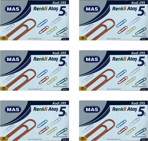 295 Renkli Dev Ataş 6 Adet