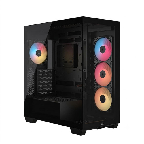 CORSAIR 3500X RM850e 850W 80+Gold 3x120mm Reverse ARGB 1x RS120 Arka Fanlı Temperli Camlı Siyah (CC-9900074-EU) Bilgisay