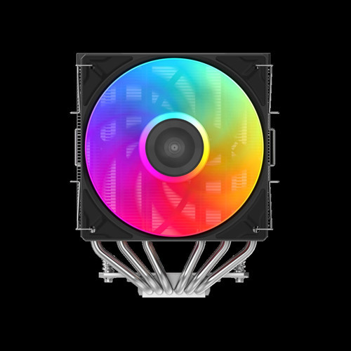 A60L Black 2x120mm ARGB Fan Kule Tipi Hava Soğutma 6 adet Gelişmiş Nikel Kaplı Bakır Isı Borusu