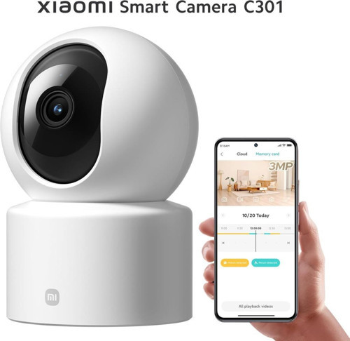 Smart Camera C301 2K 360 Derece Gece Görüşlü IP Wi-Fi Güvenlik Kamerası (Xiaomi Türkiye Garantili)
