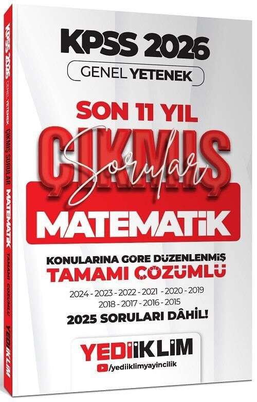 2026 Kpss Matematik Çıkmış Sorular Son 11 Yıl Konularına Göre Çözümlü