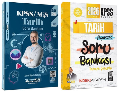 Yediiklim + İndeks 2026 Kpss Tarih Atölye Soru Bankası 2 Li Set - Ahmet Uğur Karakuza, Aydın Yüce