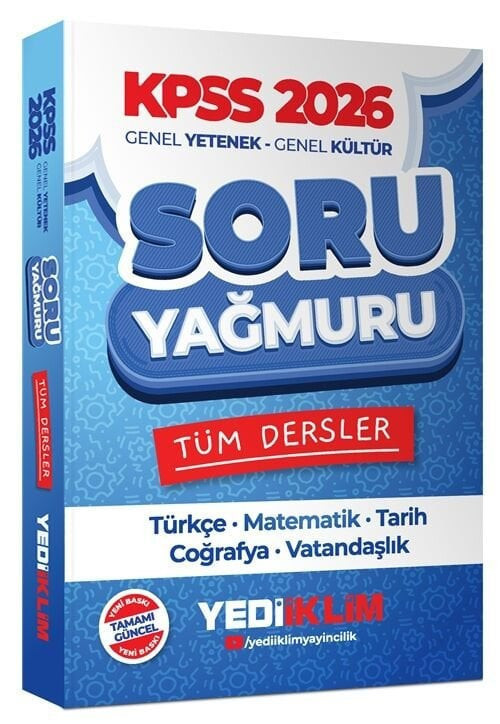 2026 Kpss Genel Yetenek Genel Kültür Tüm Dersler Soru Yağmuru Soru Bankası