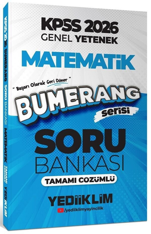 2026 Kpss Matematik Bumerang Soru Bankası Çözümlü