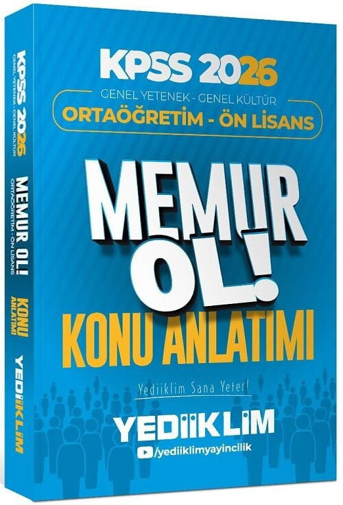 2026 Kpss Lise Ortaöğretim Ön Lisans Memur Ol Konu Anlatımlı Tek Kitap
