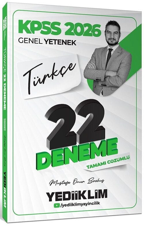 2026 Kpss Türkçe 22 Deneme Çözümlü - Mustafa Onur Bozkuş
