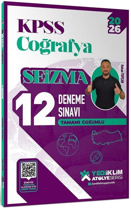 2026 Kpss Coğrafya Seizma 12 Deneme Atölye Serisi Çözümlü - Hakan Topcan