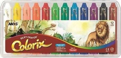 Colorix Üçü Birarada Boya Plastik Kutu 12’Li Crx5Pc12