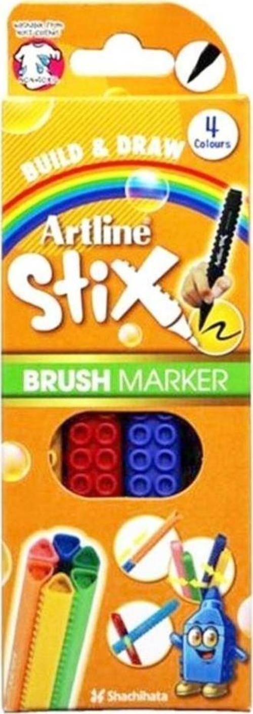 Stix Brush Marker 4'lü set ETX-F.4WK