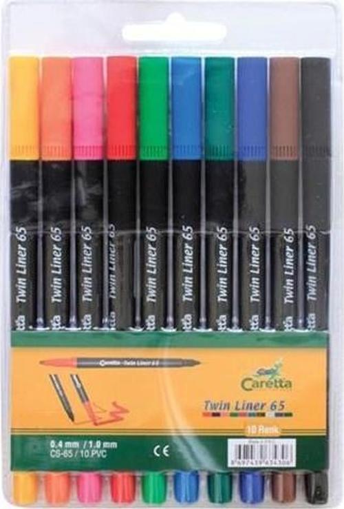 Twin Liner Kalem 65 Karışık Pvc Ambalaj Ct-65/10Pvc