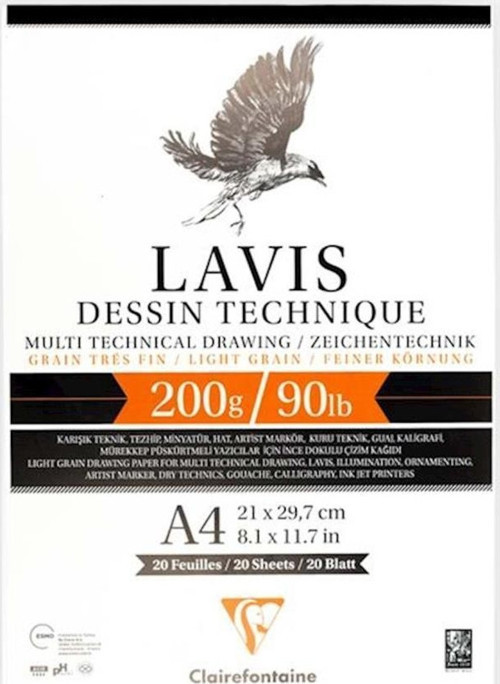 Multi Teknik Çizim Defteri A4 20 Yp. 200 Gr.