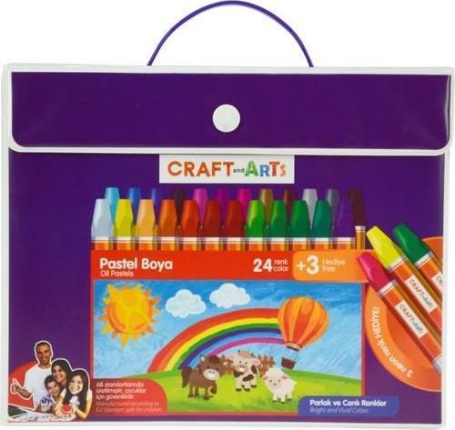 Pastel Boya 24+3'Lü Çanta