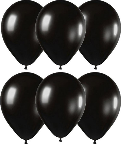 Metalik Balon İthal 100'LÜ Siyah