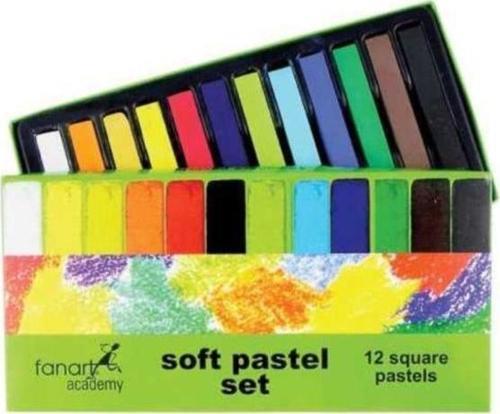 Academy Toz Pastel Seti 12 Li 57466