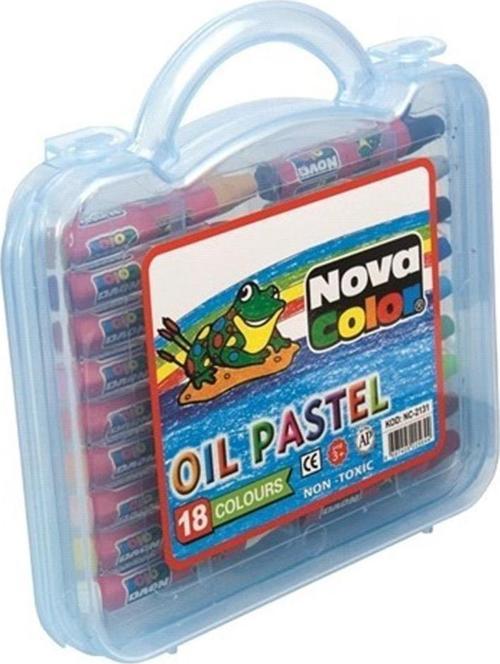 Nc-2131 Pastel Boya 18 Renk Plastik Kutuda