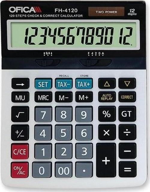 Hesap Makinesi Masa Tipi 12 Hane TAX'lı FH-4120