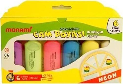 Cam Boyası 6 Renk Neon Mcbn06