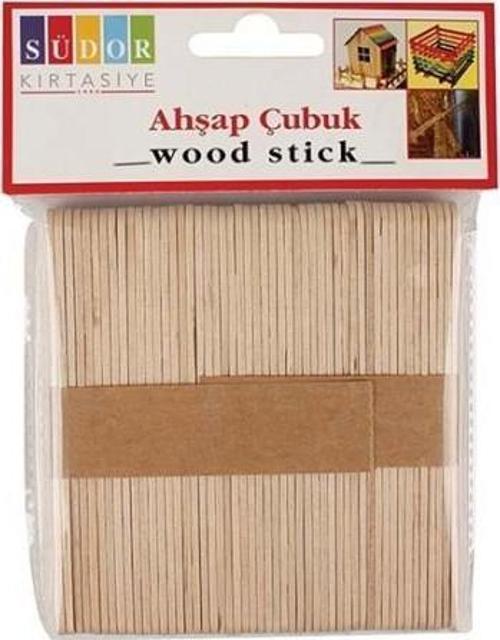 Ahşap Geniş Dondurma Çubuğu Abeslang (50 adet)
