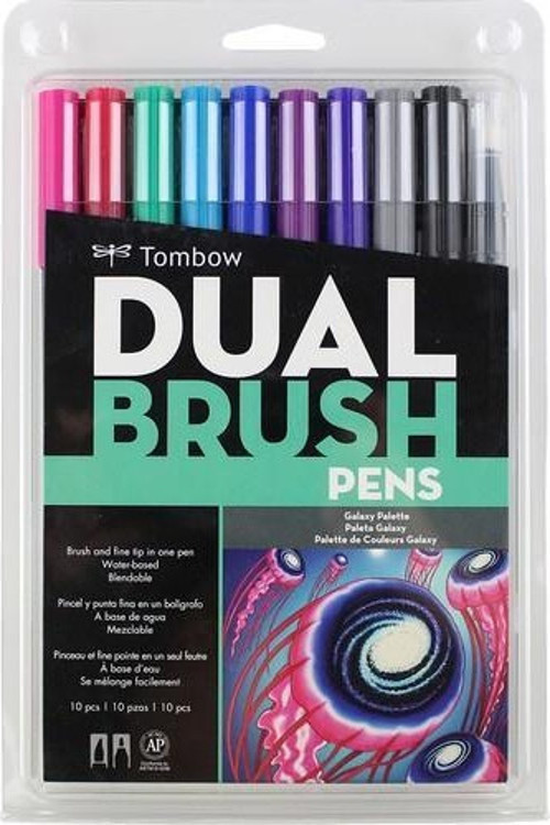 Dual Brush Pen Set - Galaxy Tones