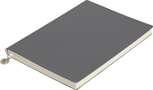 Victoria's Journals Smyth Classic Esnek Kapak Çizgili Defter, 14.8x21 cm -Gri