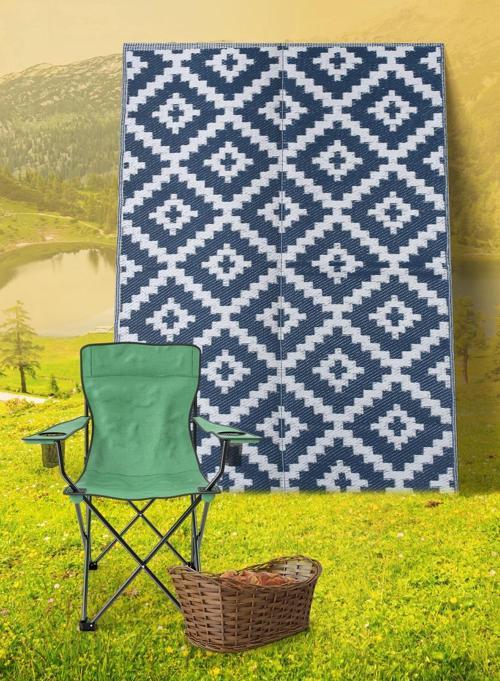Savana 8804 Plaj Kamp Piknik Bahçe  Halısı Balkon Teras Hasır Mat Savan Halı