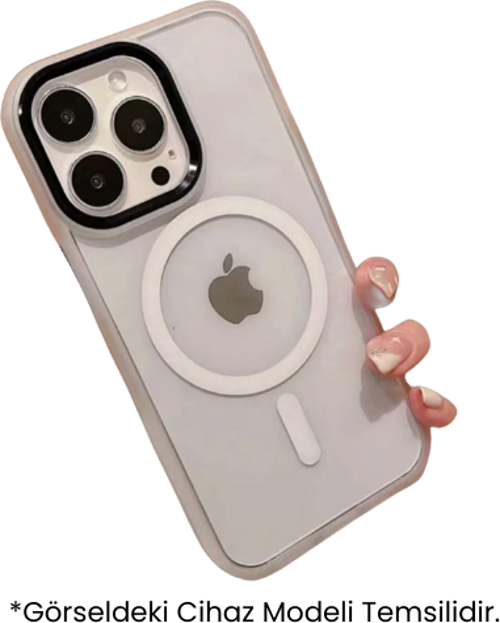 iPhone 13 Uyumlu Premium Sararmaz Şeffaf Magsafe Kılıf