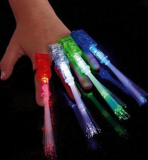 Led Işıklı Renkli Püsküllü Parmak Işığı 4 Renk 4 Adet