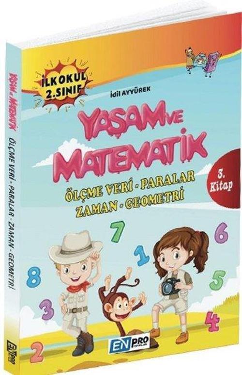 İlkokul 2.Sınıf 3.Kitap-Ölçme Veri-Paralar-Zaman-Geometri-Yaşam ve Matematik