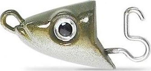 Black Eel BE110 BE1268 2 Tetes Plombees Shallow 4gr Kaki Jighead