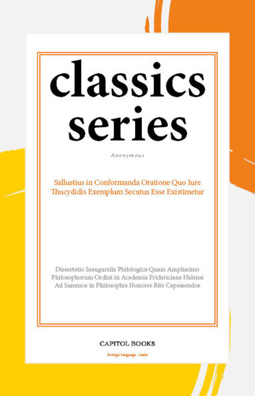 Sallustius in Conformanda Oratione Quo Iure Thucydidis Exemplum Secutus Esse Existimetur