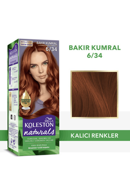 Naturals Saç Boyası 6/34 Bakır Kumral
