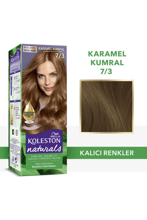 Naturals Saç Boyası 7/3 Karamel Kumral