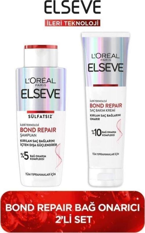 Bond Repair Bağ Onarıcı Saç Bakım Seti: Onarıcı Bakım Kremi 150ml + Güçlendirici Şampuan 200 ml.