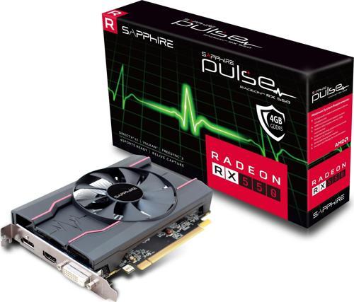 Radeon RX550 Pulse 4GB GDDR5 128Bit DVI/HDMI/DP Ekran Kartı