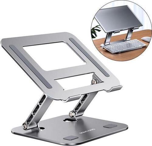 Aluminyum Katlanabilir Yükseklik Ayarlı Kaydırmaz Taşınabilir Laptop Macbook Notebook Standı