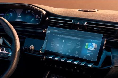 Peugeot 508 10 inç Ekran Koruyucu Multimedya Şeffaf Nano