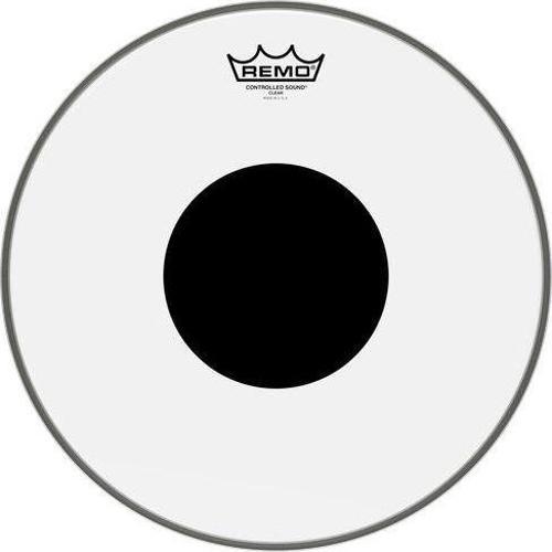 CS-0314-10- Controlled Sound® Şeffaf Top Black Dot™ 14" Davul Derisi