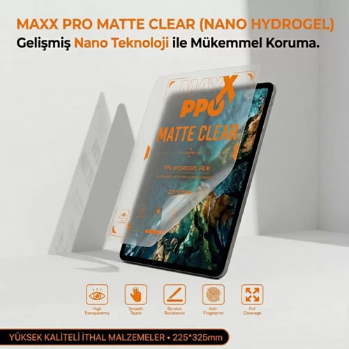 İpad PRO 12.9 - 2017 Uyumlu Nano Ekran Koruycu MAXXPRO - MAT